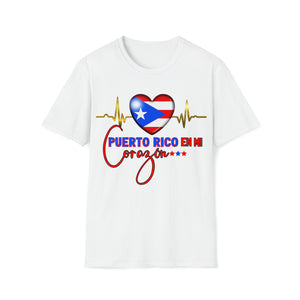 Puerto Rico en mi Corazόn Unisex Softstyle T-Shirt