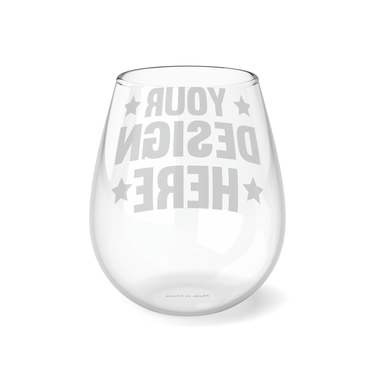 Lavish Last Name Engraved 21oz Stemless Wine Glass