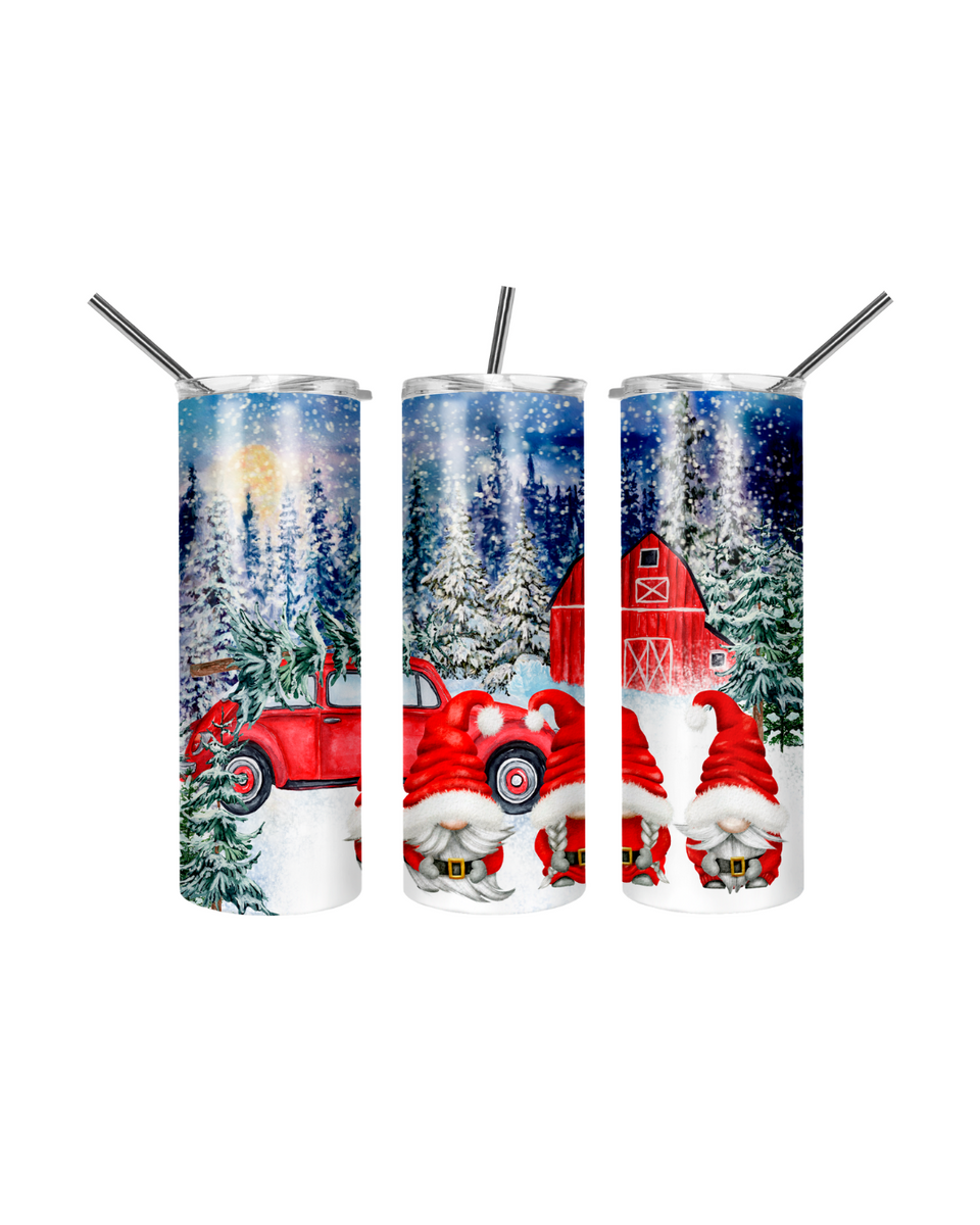 CHRISTMAS GNOME TUMBLER 56- Includes One 20oz Metal Insulated Tumbler, –  PALMETTO RESIN ART LLC