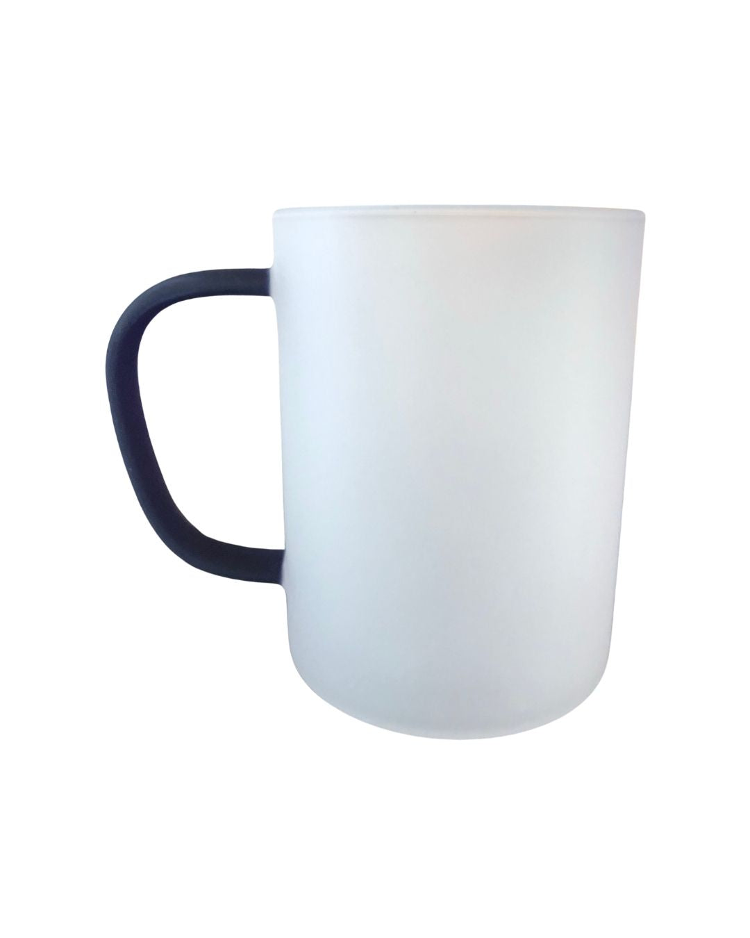 Blank Frosted Blue Handle 11oz Mug