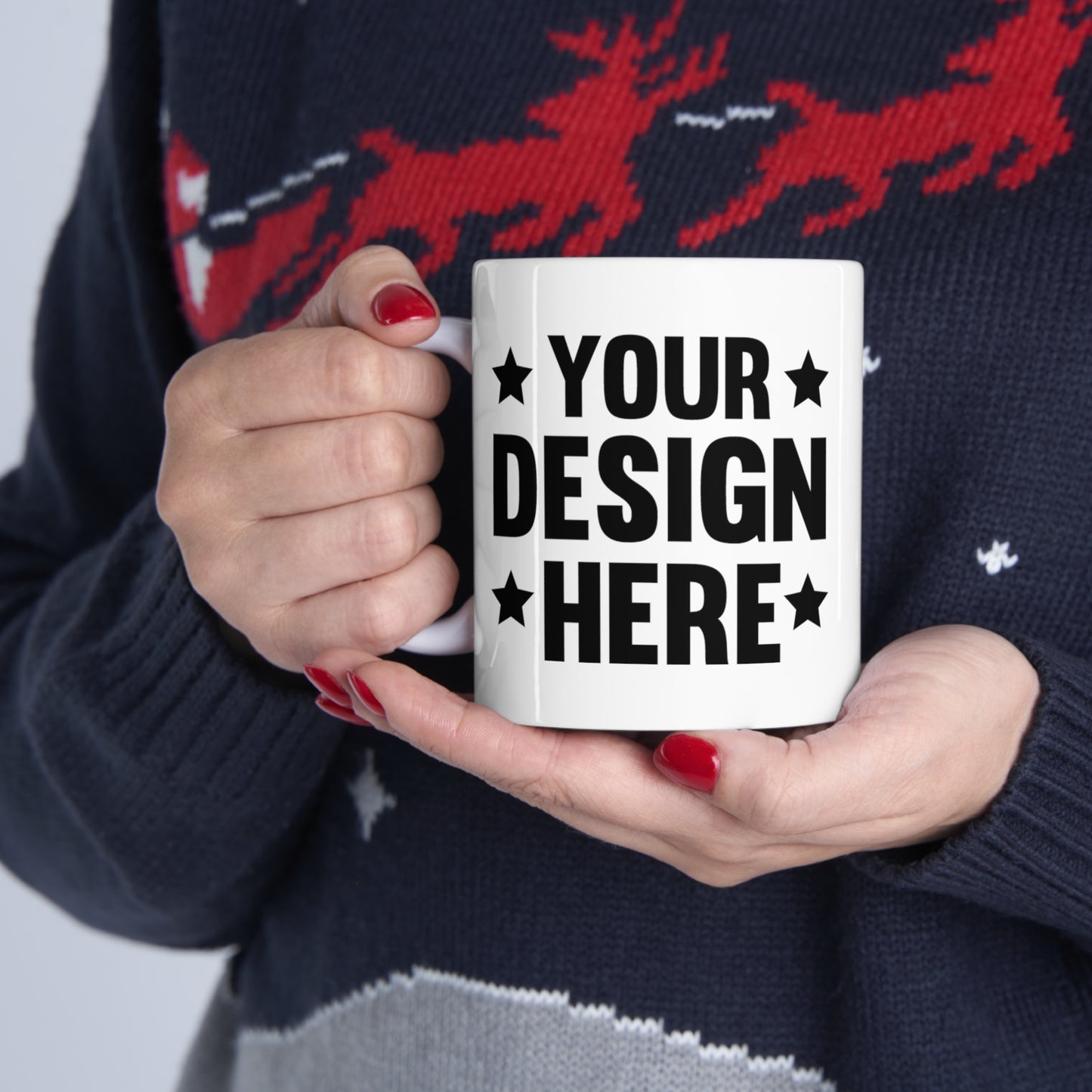 Taza de cerámica personalizada de 11 oz