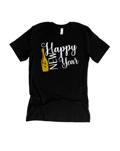 Happy New Year Black Shirt